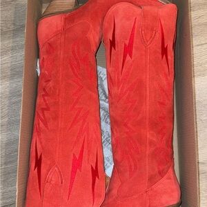 Dingo Red Heeled Boots